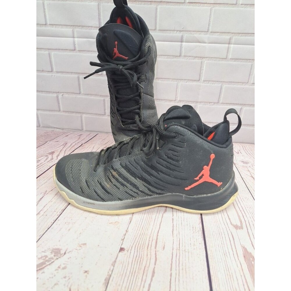 Air‎ Jordan Mens Super Fly 5 Basketball Shoes Black Red 844677-004 2016 Men's 8